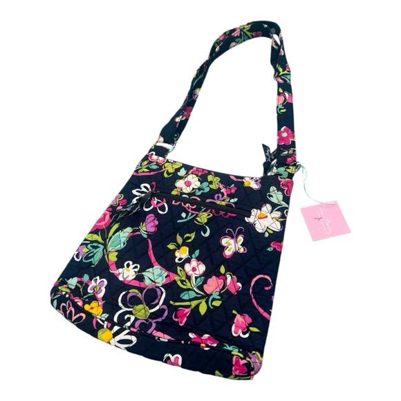 Vera Bradley Handbags - Vera Bradley Crossbody Hipster Bag Ribbons Retired Pattern Adjustable Strap 2012